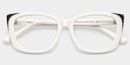 Madeline White Cat eye Glasses2
