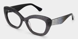 Mireille Black Butterfly Glasses3