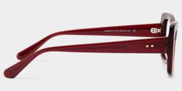 Leona Red Rectangle Glasses4