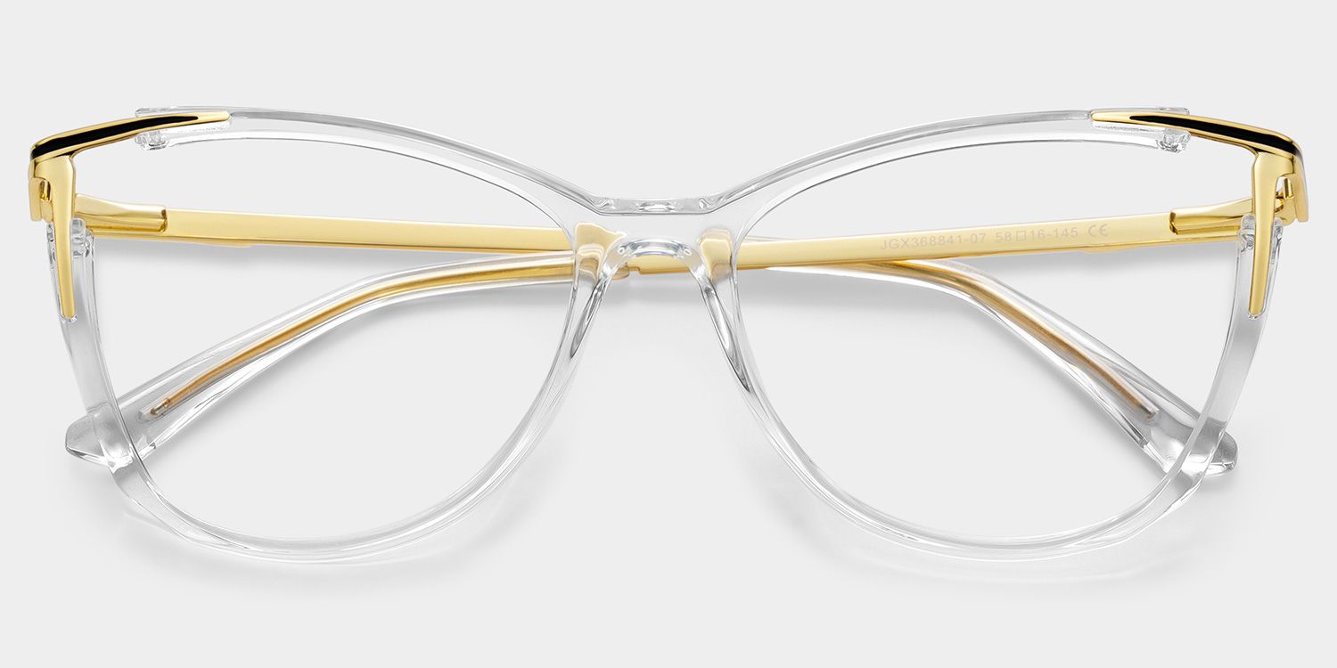Cat eye Yomary Clear Frame Glasses | Zeelool1