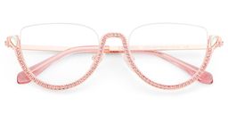 Sparkle Pink Cat eye Glasses3