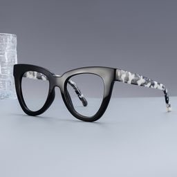 Yaser Black Cat eye Glasses0