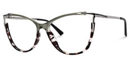 Yomary Two-Tone Cat eye Glasses1