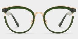 Laraine Green Cat eye Glasses0