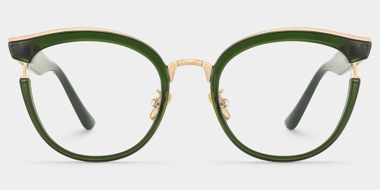 Laraine Green Cat eye Glasses