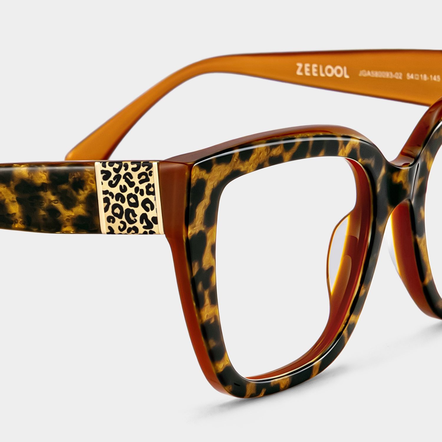 Square Frame Leopard Glasses on Sale5
