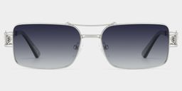 Eric Silver Aviator Sunglasses0
