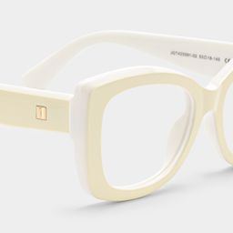 Rosie Cream White Butterfly Glasses5