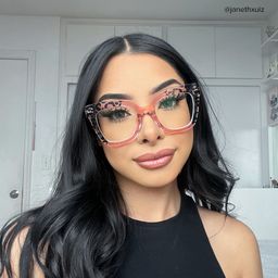 Malcolm Pink-Leopard Square Glasses6