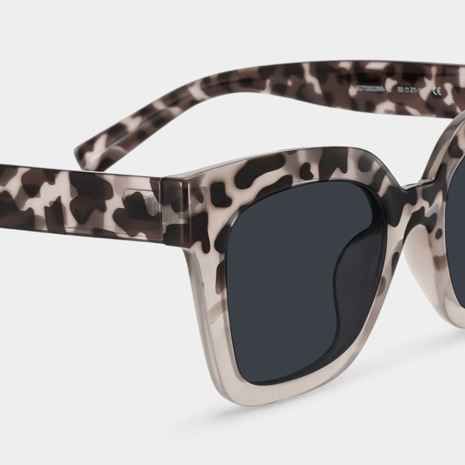 Malcolm Plastic Two-Tone Square Frame Sunglasses | ZEELOOL4