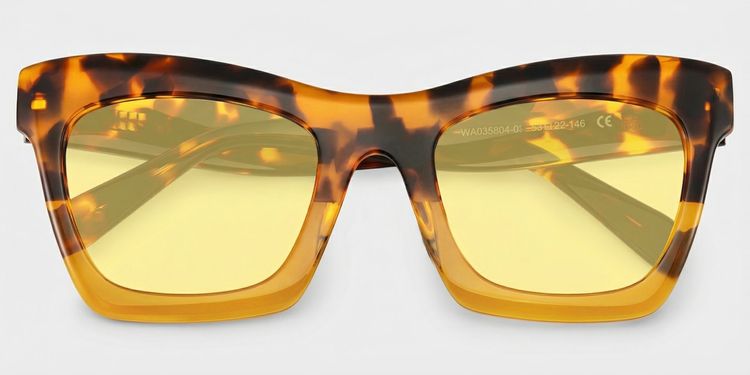 Benitez Tortoise Rectangle Sunglasses