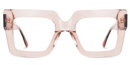 Brandon Beige Square Glasses1