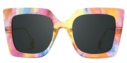 Qatar Multicolor Square Sunglasses2