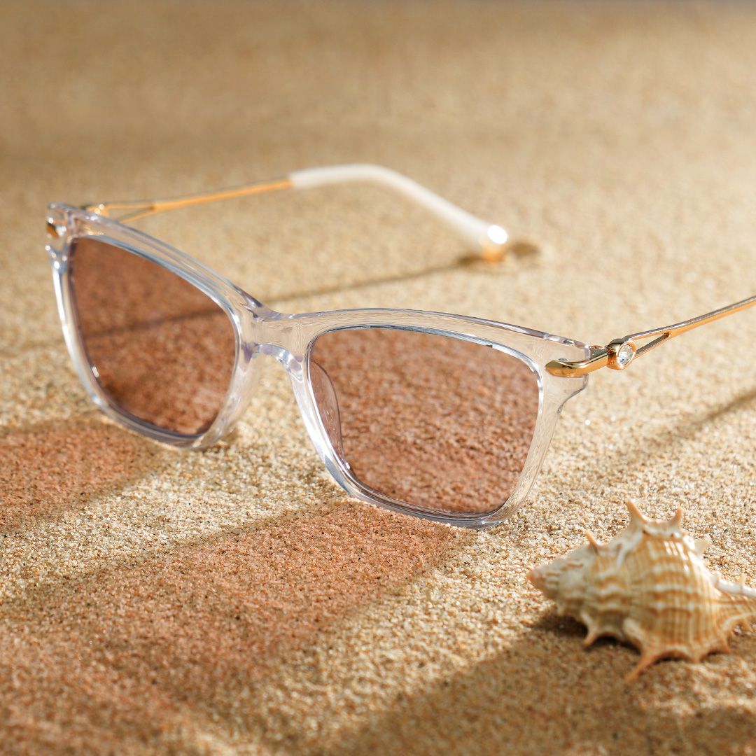 Cat eye Clear Eyeglasses- Amelia Mixed Frame Glasses11