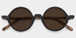 Otto Black Round Sunglasses1
