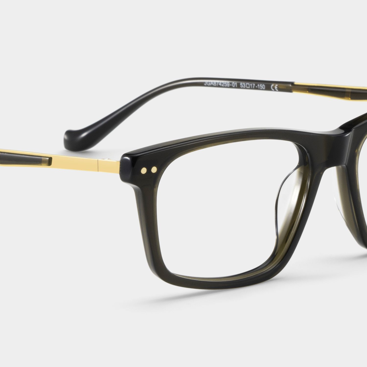 Cozy Dark Gray Frame Glasses with Rectangle Frame Online | ZEELOOL8