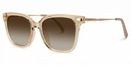 Jacqui Beige Rectangle Sunglasses1