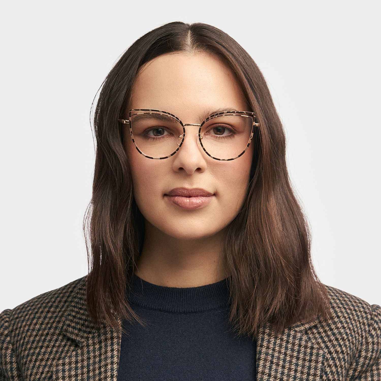 Spivey Cateye Metal Full Frame Eyeglasses | Zeelool0