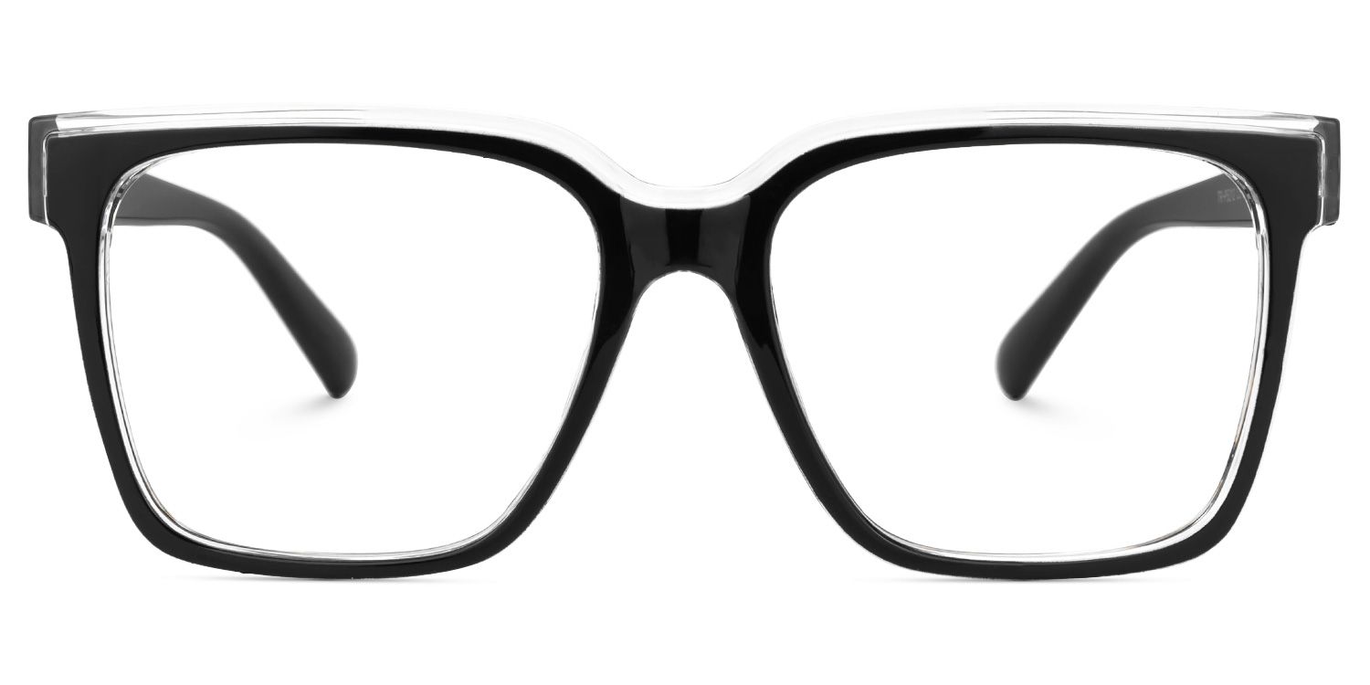 Square Renea Black Glasses deals -Zeelool Glasses0
