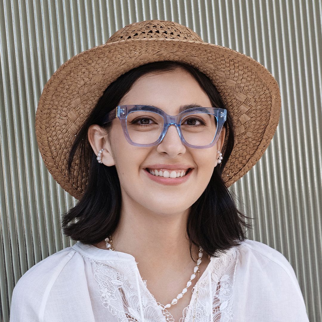 Affordable Blue Stella Butterfly Eyeglass Frames | ZEELOOL7