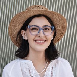 Stella Blue Butterfly Glasses7