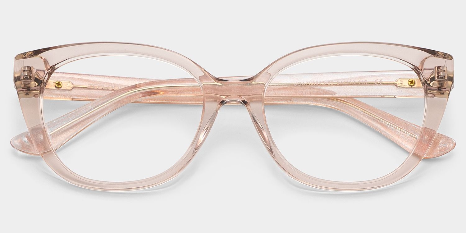 Charlotte Pink Clear Cat Eye Glasses Frames for Sale | Z...2
