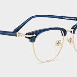 Capri Blue Browline Glasses4