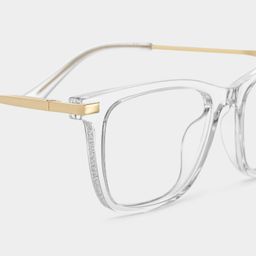 Selena Clear Rectangle Glasses5