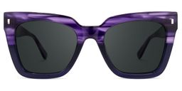 Kathya Purple Square Sunglasses0