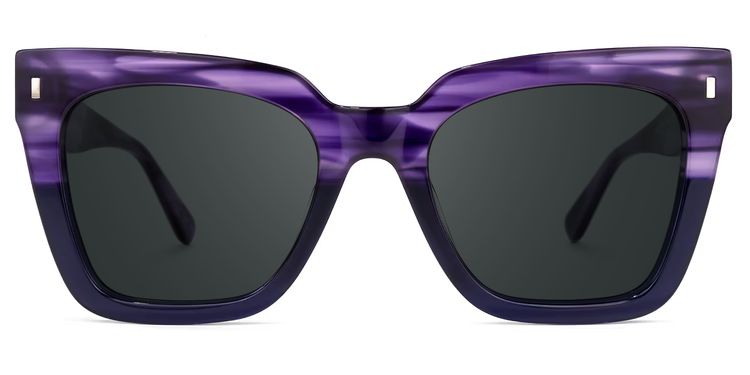 Kathya Purple Square Sunglasses