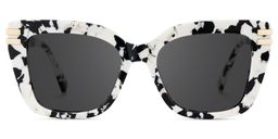 Cardozo Cow Print Square Sunglasses0
