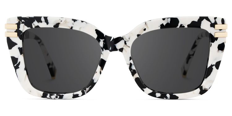 Cardozo Cow Print Square Sunglasses