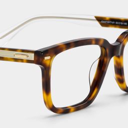 George Tortoise Rectangle Glasses5