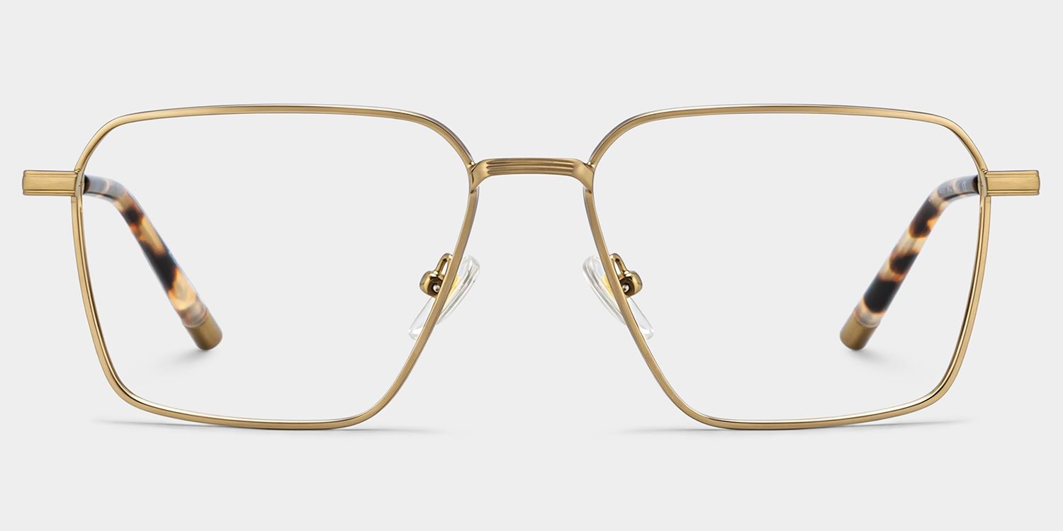 Ashley Brown Square Glasses in Mixed Material | ZEELOOL1