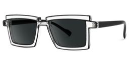 Zephyr Clear Rectangle Sunglasses1