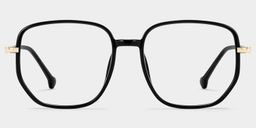 Joana Black Geometric Glasses0
