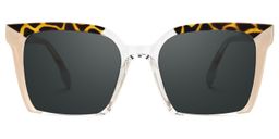 Misty Pink Square Sunglasses0