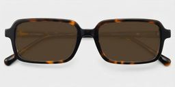 Danielle Tortoise Rectangle Sunglasses1