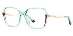 Rendon Green Square Glasses2