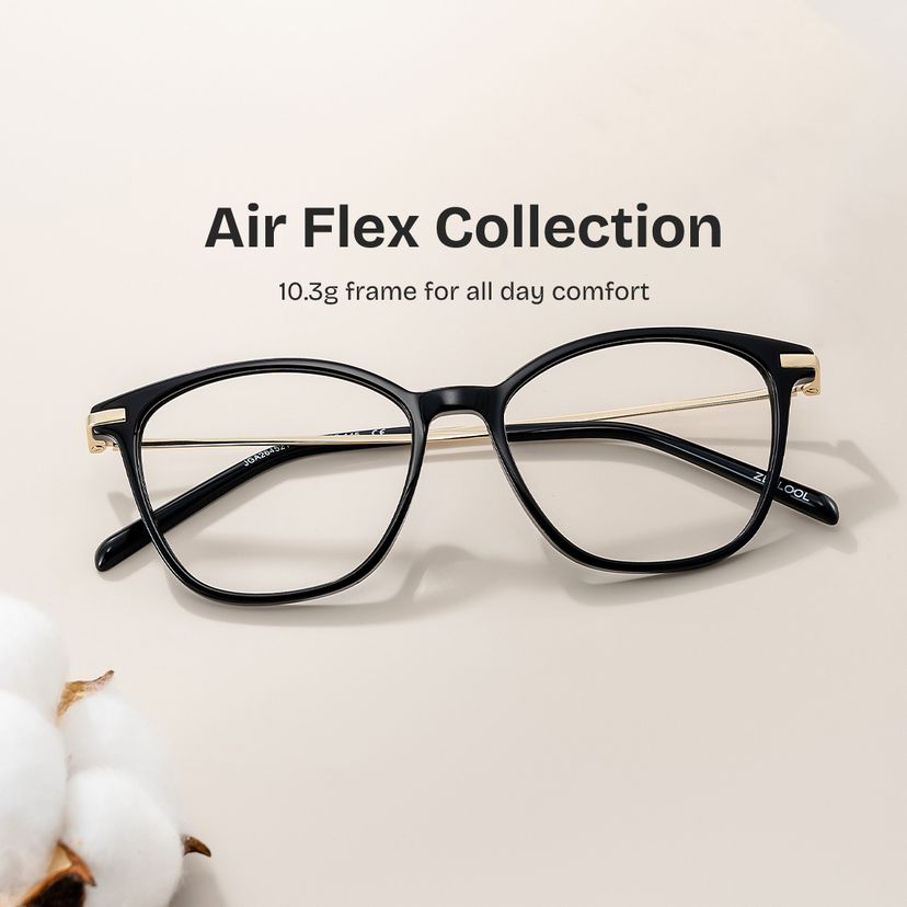 Jessica Black Cat eye Glasses