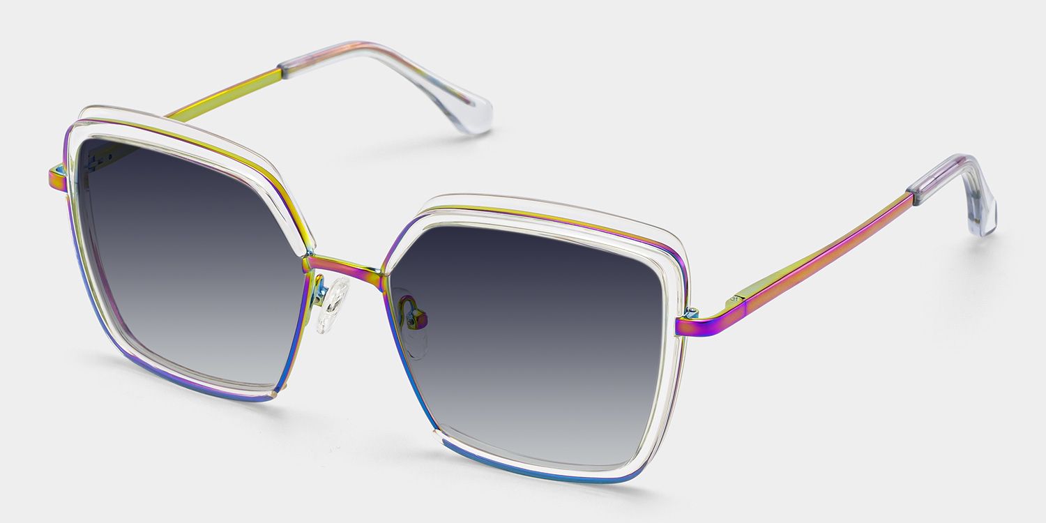 Cordaro Square Clear Frame Sunglasses for Women | ZEELOOL2