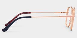Poppy Rose Gold Aviator Glasses4