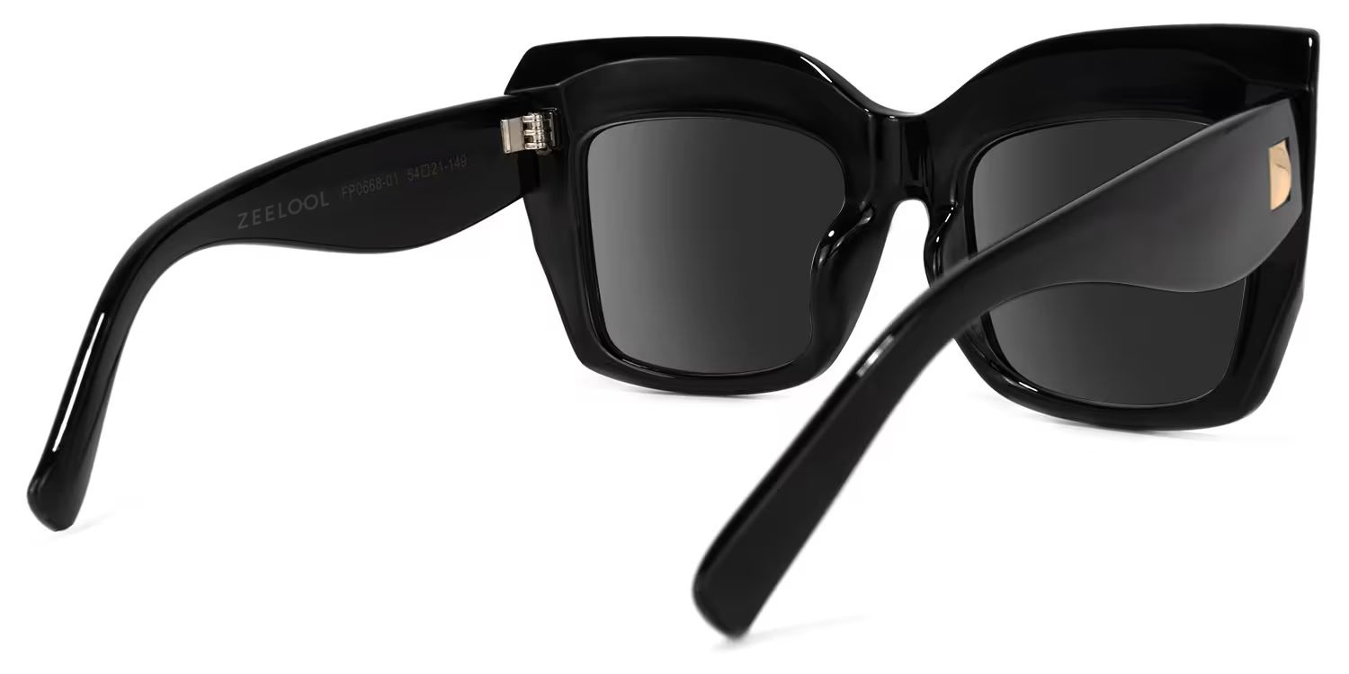 Alberta Black Square Sunglasses to Frame Your Face | ZEELOOL3
