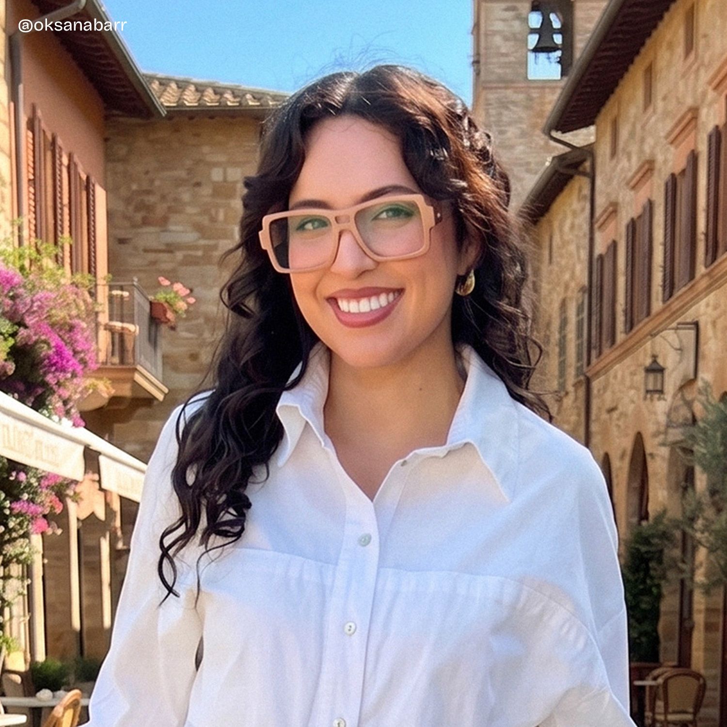Nora Brown Aviator Glasses — Modern Frame Style | ZEELOOL6