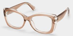 Rosie Clear Brown Butterfly Glasses3