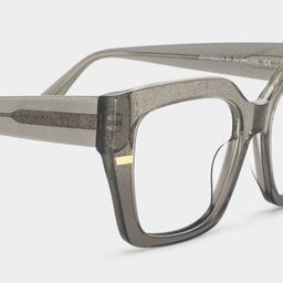 Mavis Gray Square Glasses5