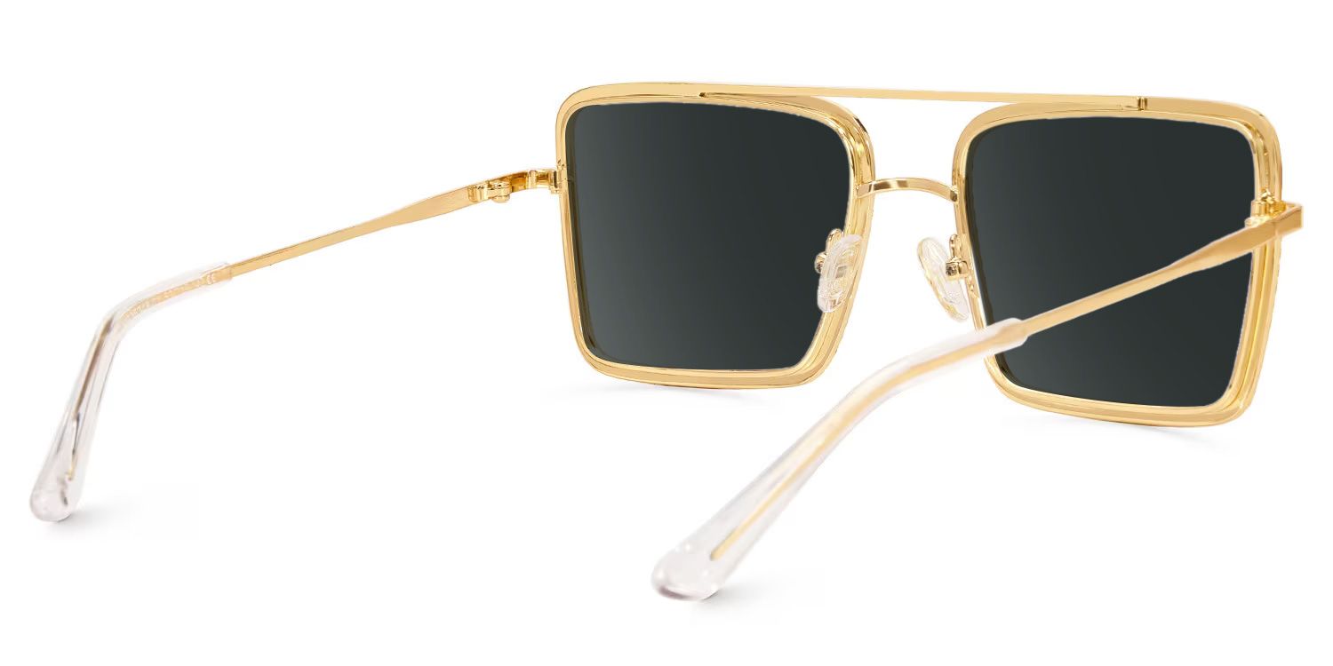 Diva Gold Square Sunglasses to Frame Your Face | ZEELOOL3