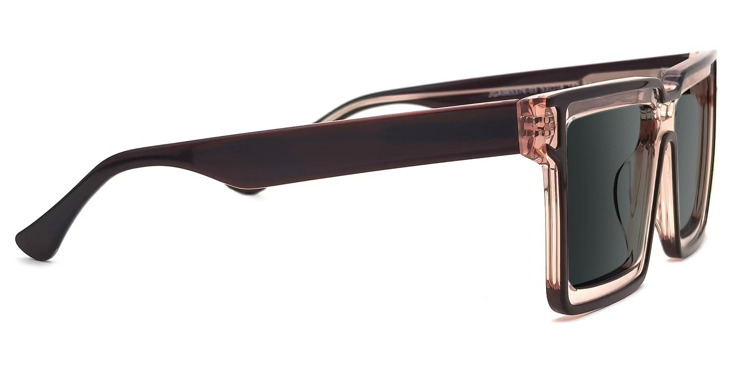 Milian Square Brown Sunglasses for Women & Men | ZEELOOL2