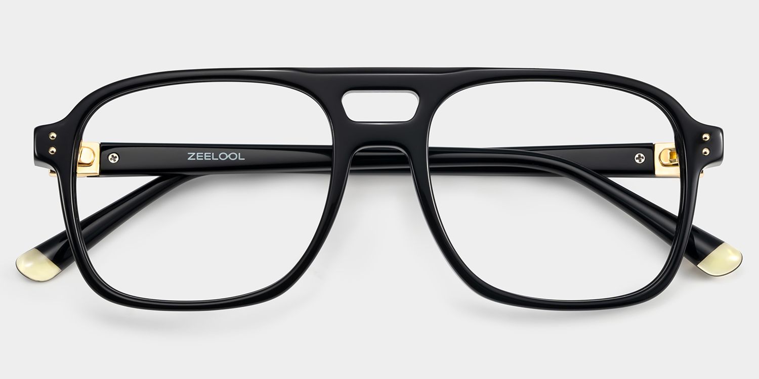 Square Black Glasses | Zeelool Glasses2