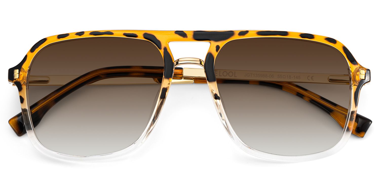 Kilworth Aviator Tortoise Crystal Sunglasses for Women & Men | ZEELOOL1
